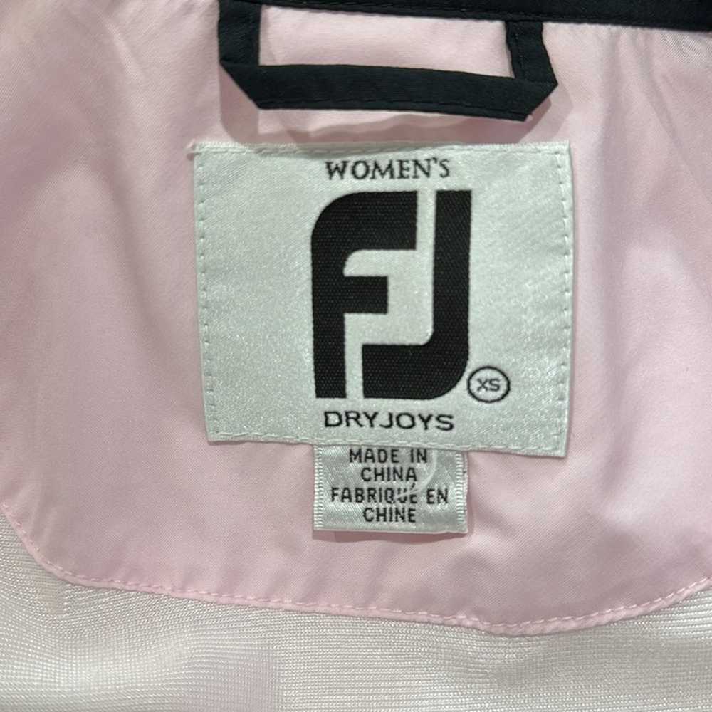 FootJoy DryJoy Pink Black Golf Jacket Size XS - image 3