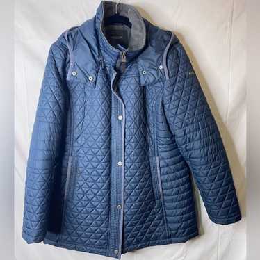 Marc New York by Andrew Marc Quilted Navy Blue Hoo