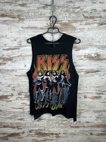 Kiss × Rock Band × Vintage Mens Vintage Kiss slee… - image 1