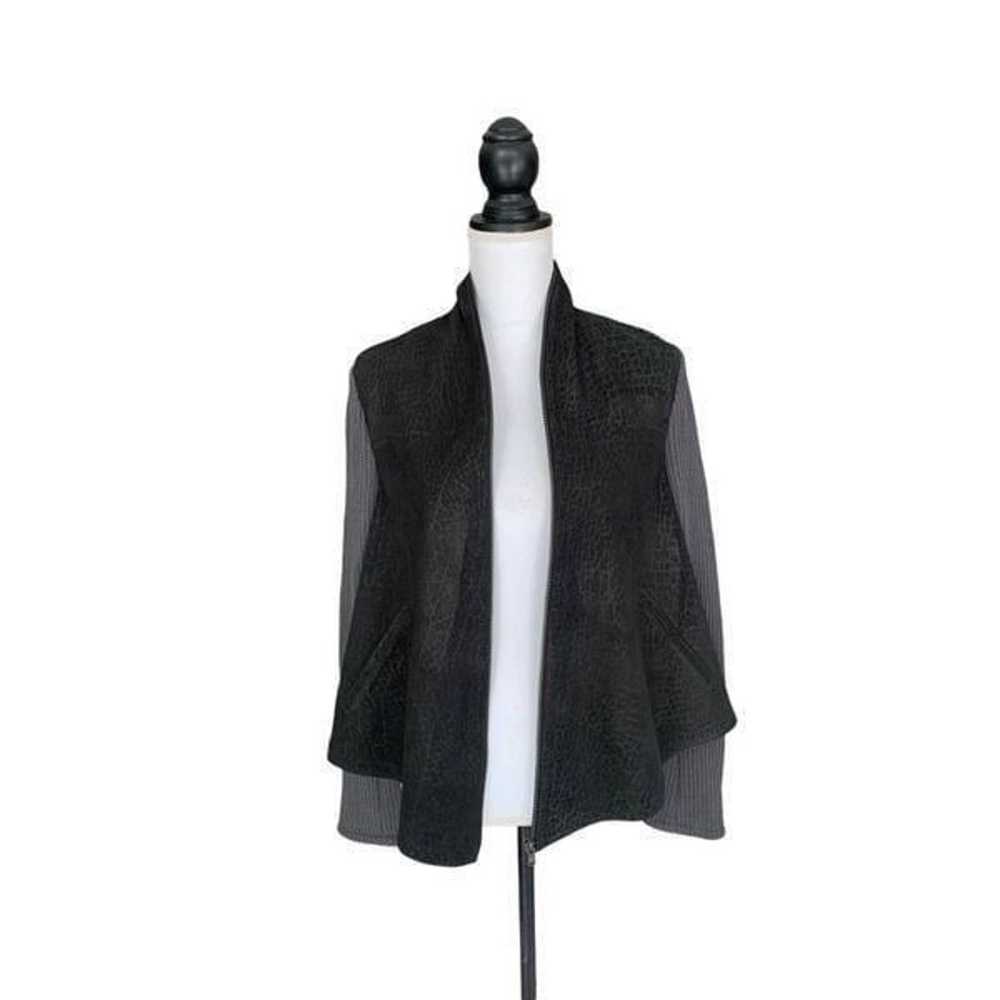 Women's Black Genuine Suede leather jacket - image 3