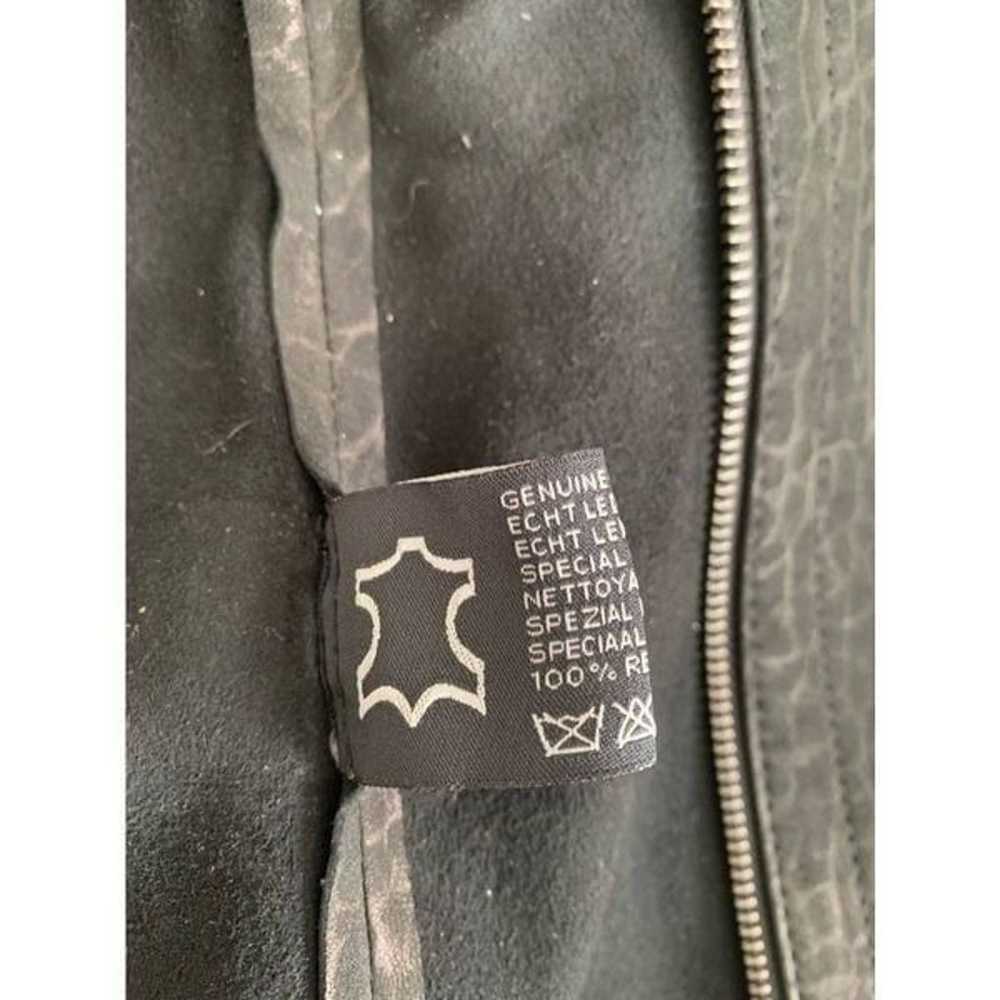 Women's Black Genuine Suede leather jacket - image 6