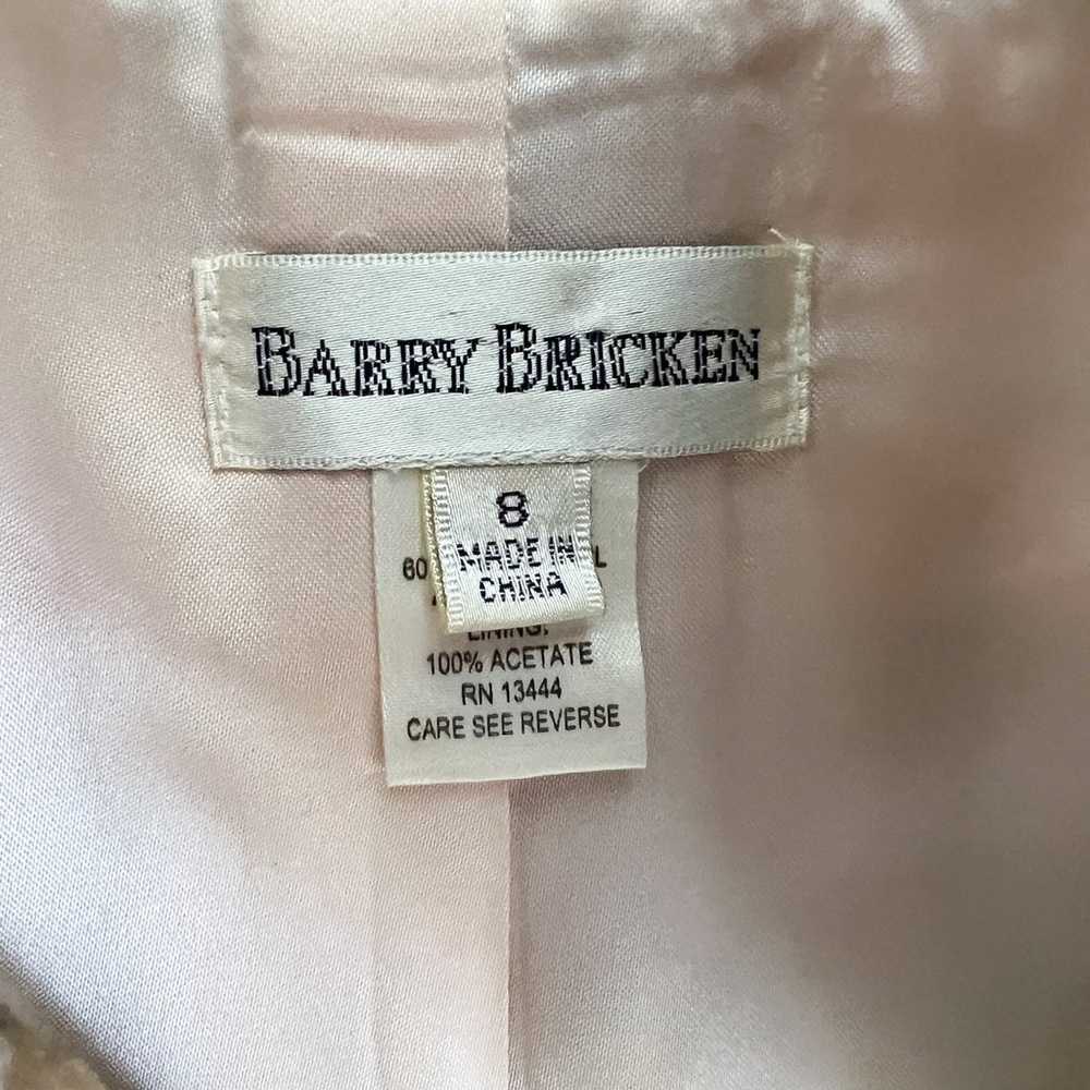 Barry Bricken | Vintage Wool Angora Plaid Pink Cr… - image 9