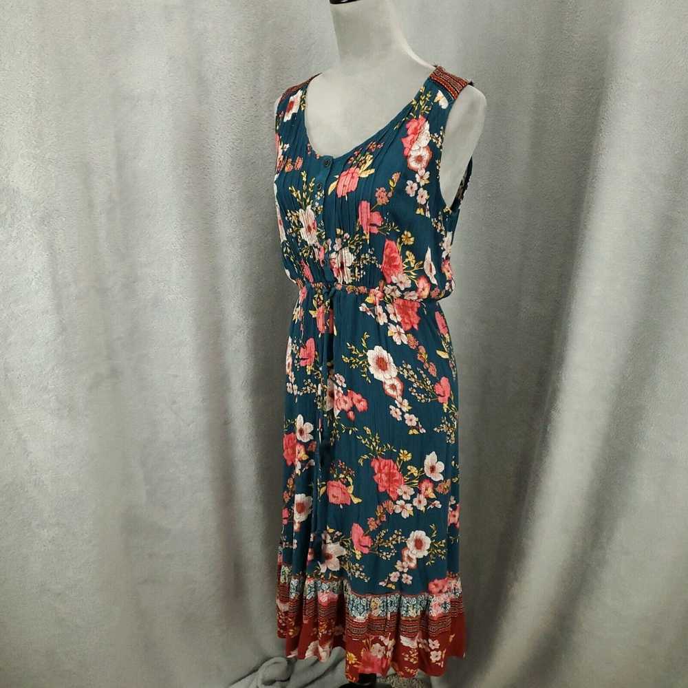 Vintage Knox Rose Dress Womens Medium Floral Boho… - image 1