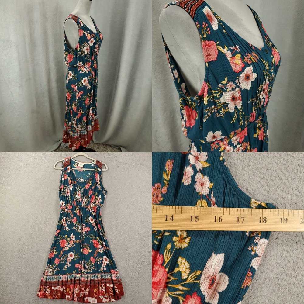 Vintage Knox Rose Dress Womens Medium Floral Boho… - image 4