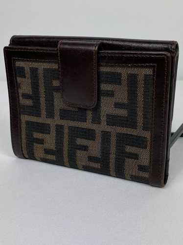 Fendi Fendi Zucca Monogram leather bifold wallet