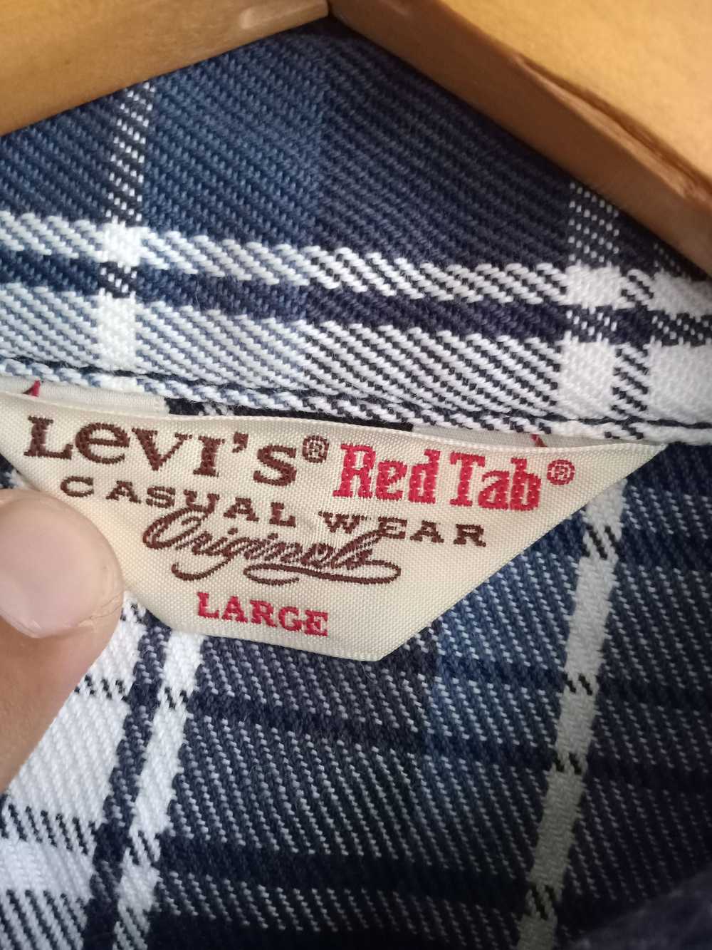 Flannel × Levi's × Streetwear Vintage Levi's Red … - image 3