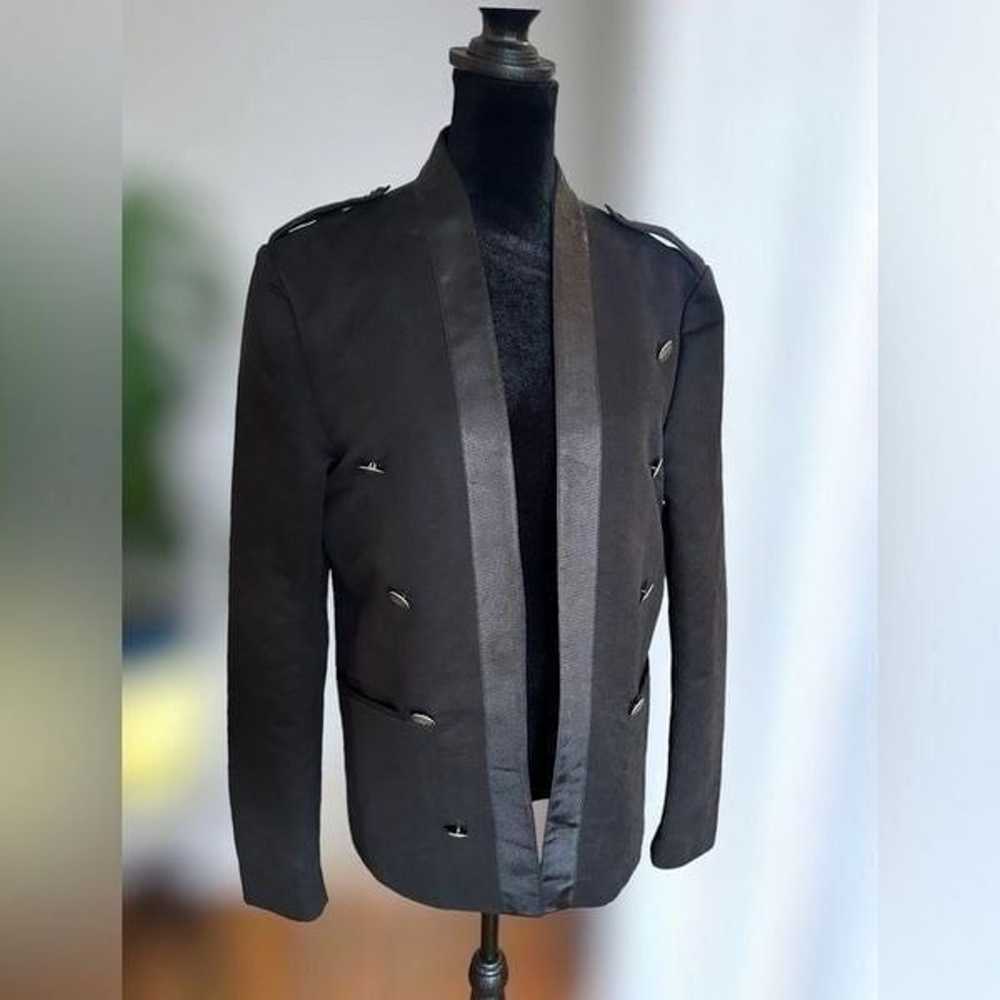 ASOS Premium Military Button Textured Blazer Suit… - image 9
