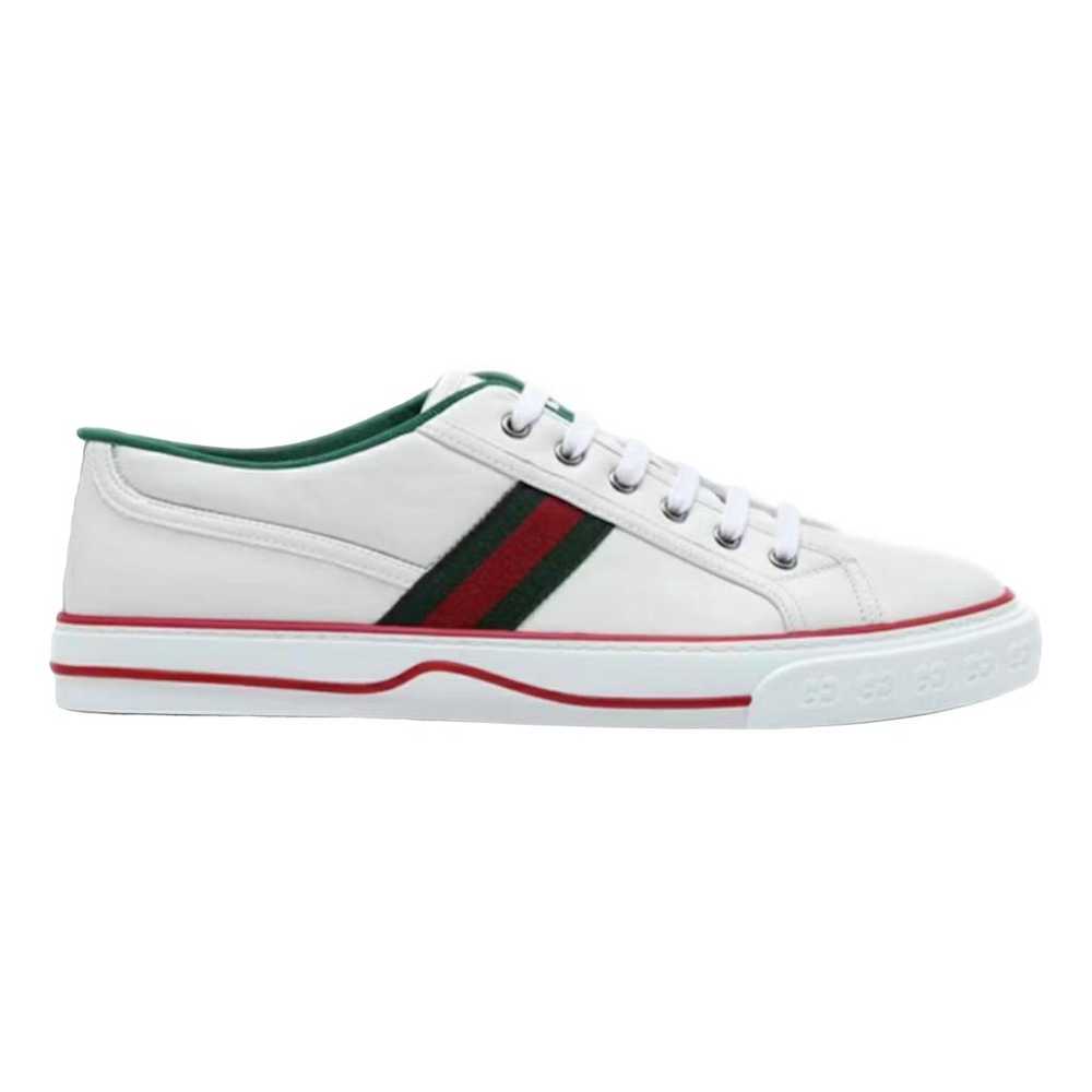 Gucci Tennis 1977 leather low trainers - image 1