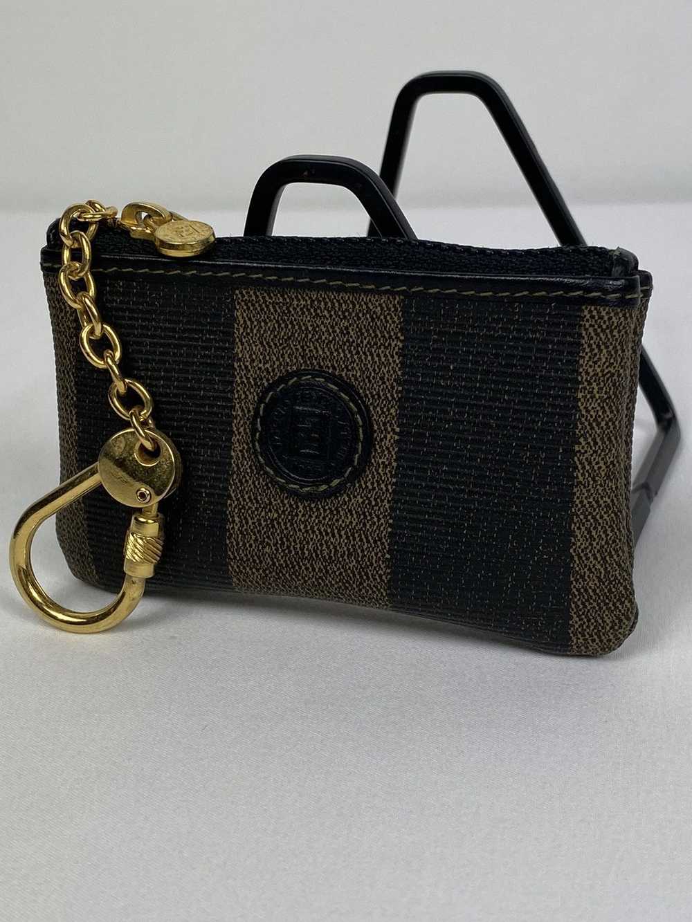 Fendi Fendi FF Striped Olive Cles Wallet - image 2