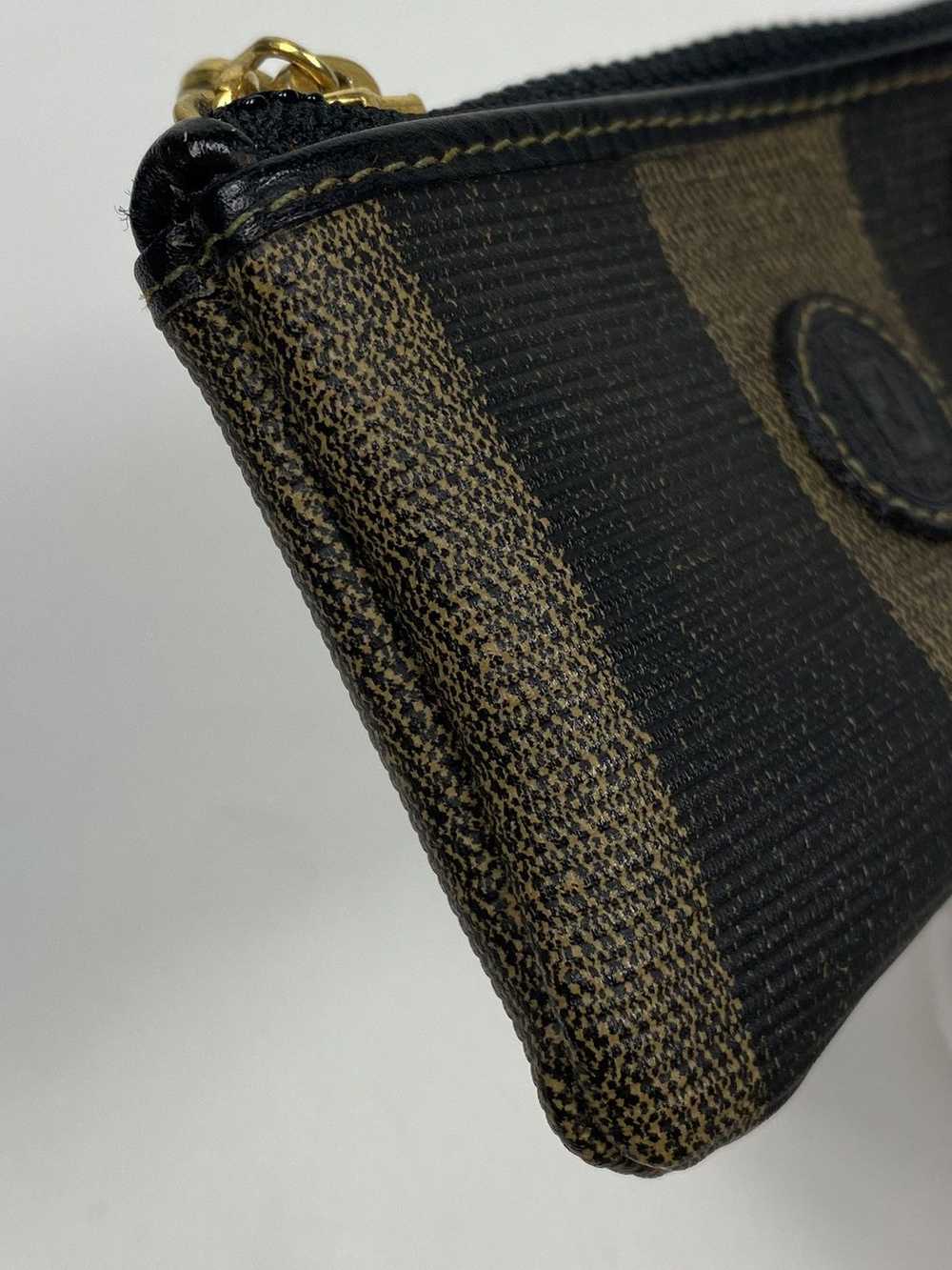 Fendi Fendi FF Striped Olive Cles Wallet - image 9