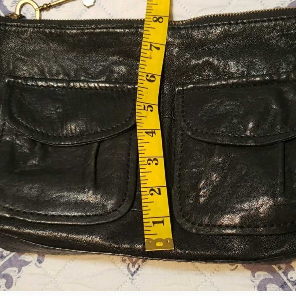 Vintage leather Fossil shoulder bag - image 10