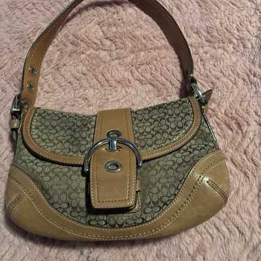 Brown Signature Coach Vintage Bag - image 1