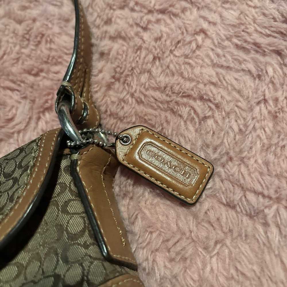 Brown Signature Coach Vintage Bag - image 3