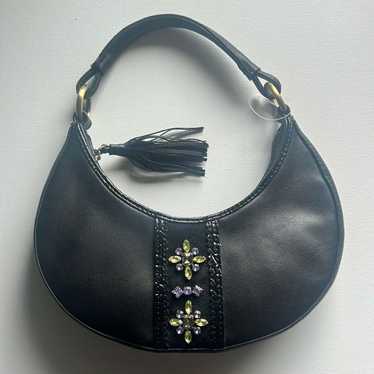 Liz Claiborne Y2K style mini shoulder purse green 