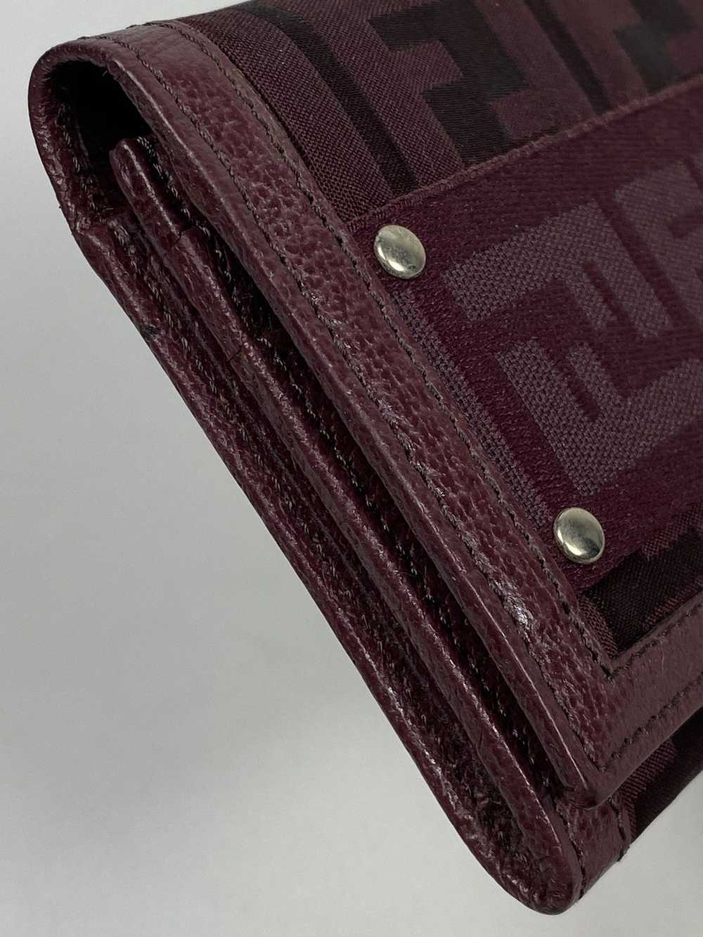 Fendi Fendi Zucca Monogram leather long wallet - image 10