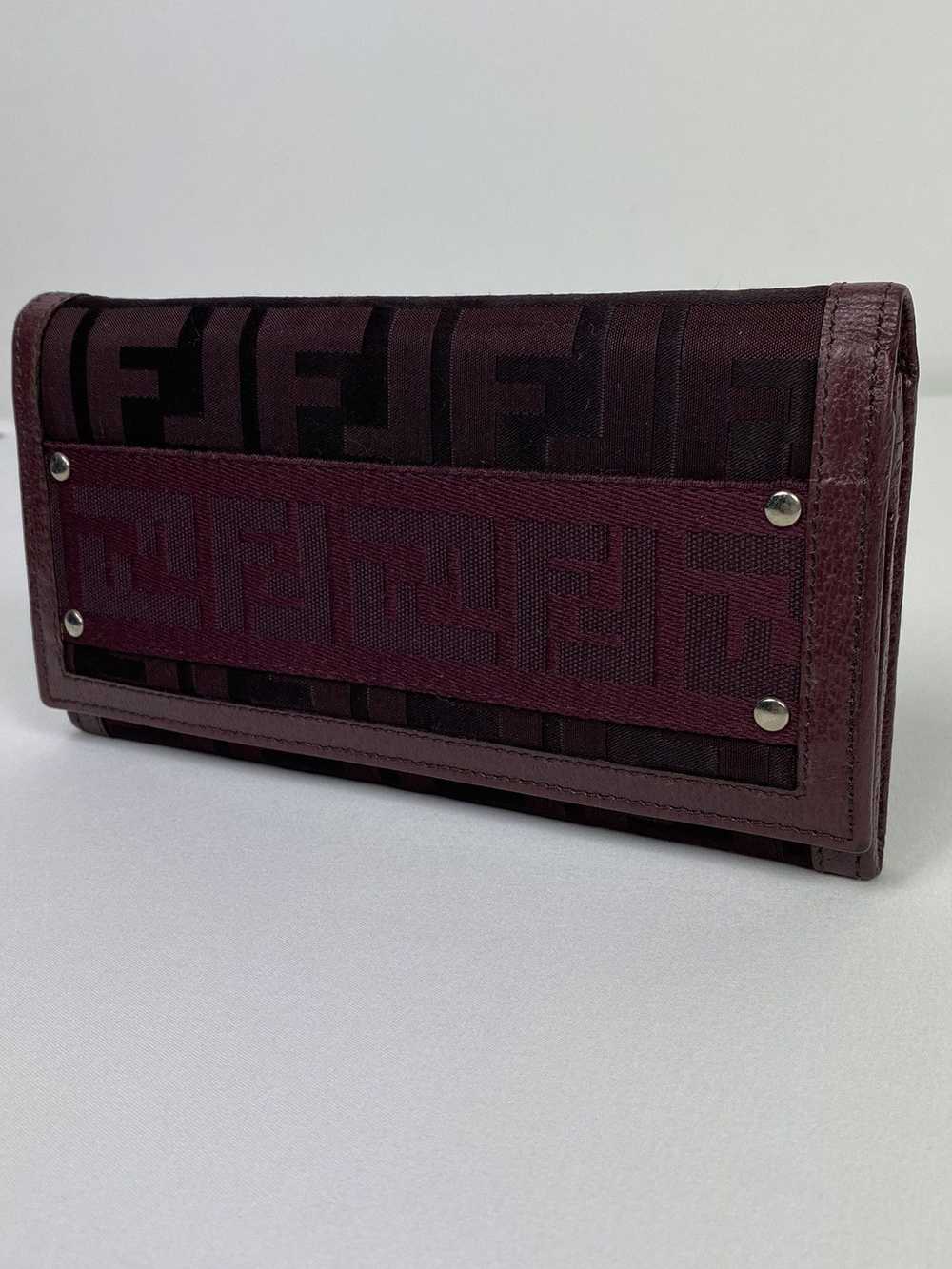 Fendi Fendi Zucca Monogram leather long wallet - image 1