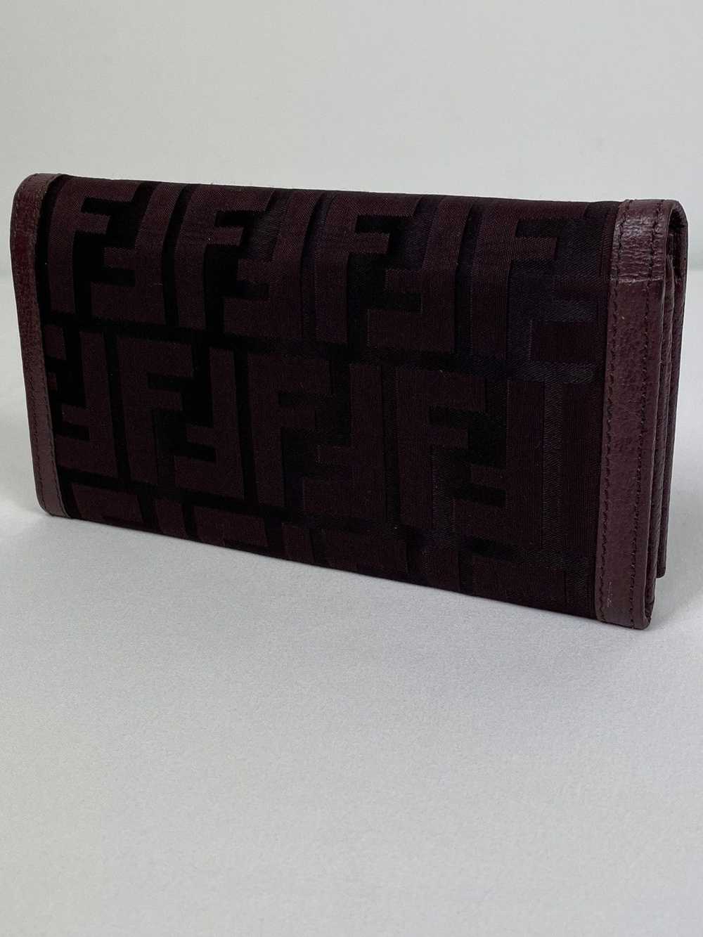 Fendi Fendi Zucca Monogram leather long wallet - image 3