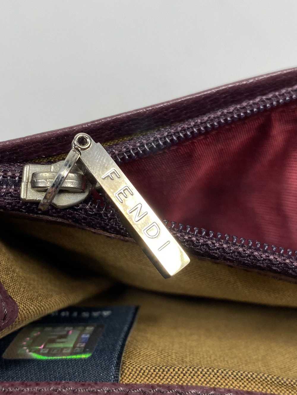 Fendi Fendi Zucca Monogram leather long wallet - image 8