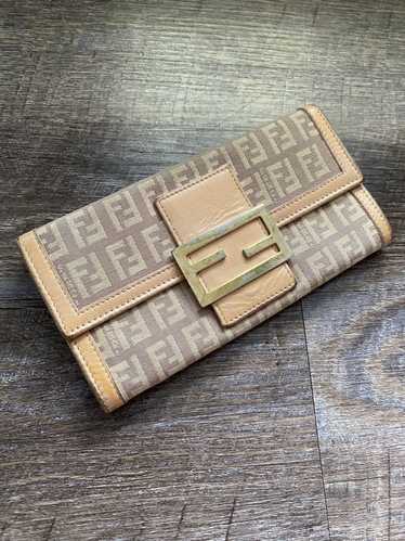 Fendi Fendi Zucca Monogram leather long wallet - image 1