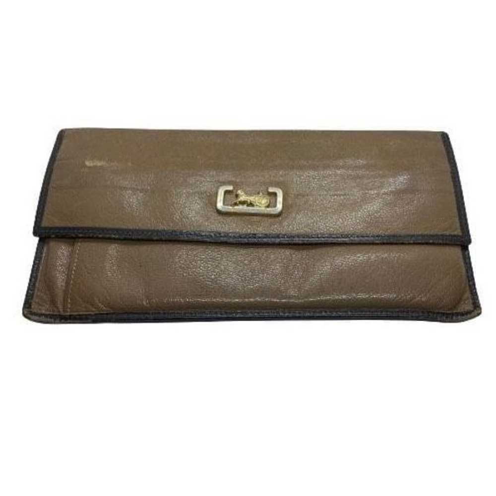 Authentic Celine Paris Vintage Brown Leather Basi… - image 1