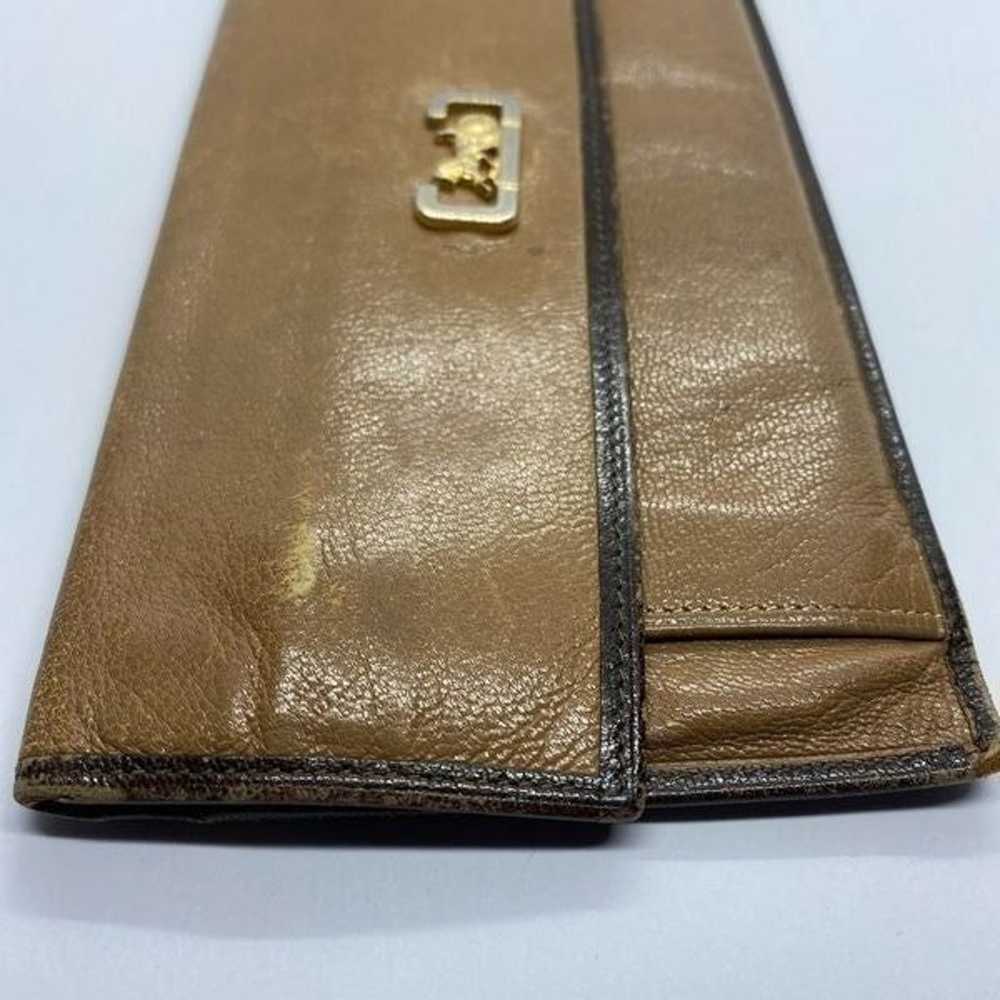 Authentic Celine Paris Vintage Brown Leather Basi… - image 3