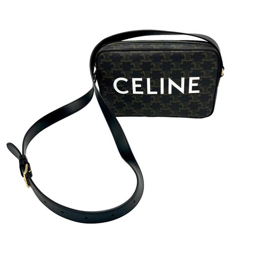 Celine Triomphe vinyl crossbody bag - image 2