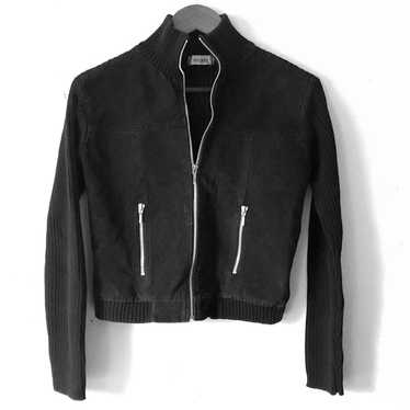 Airport Vintage Y2K Leather Full Zip Black Jacket 