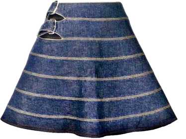 Product Details Alaia Blue Japanese Denim A-Line … - image 1