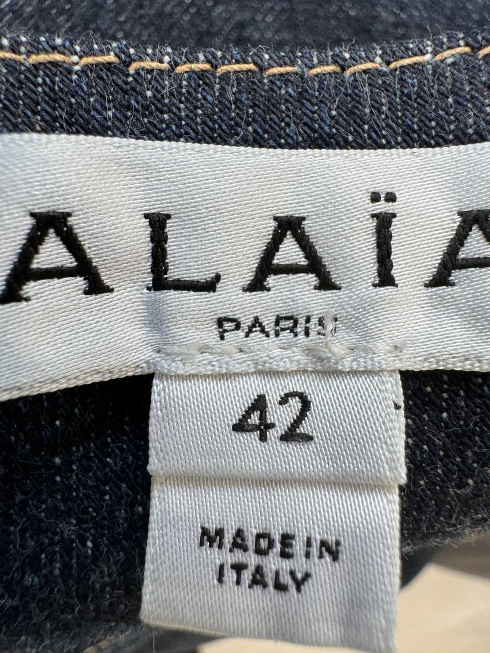 Product Details Alaia Blue Japanese Denim A-Line … - image 2