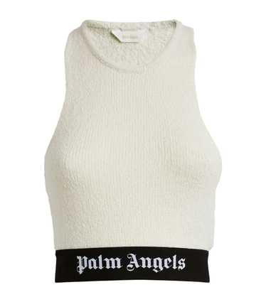 Managed by hewi Palm Angels Cream Boucle Knit Logo