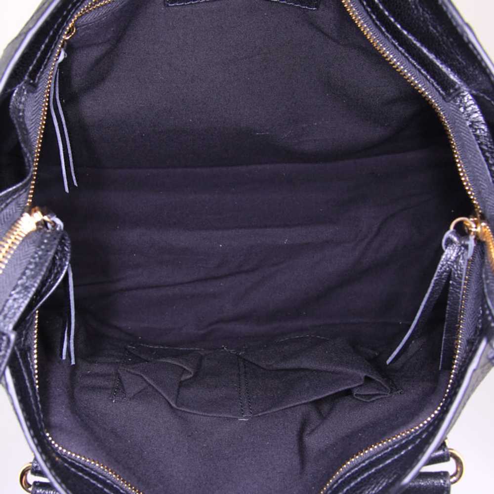 Balenciaga Metallic Edge handbag in black leather… - image 4
