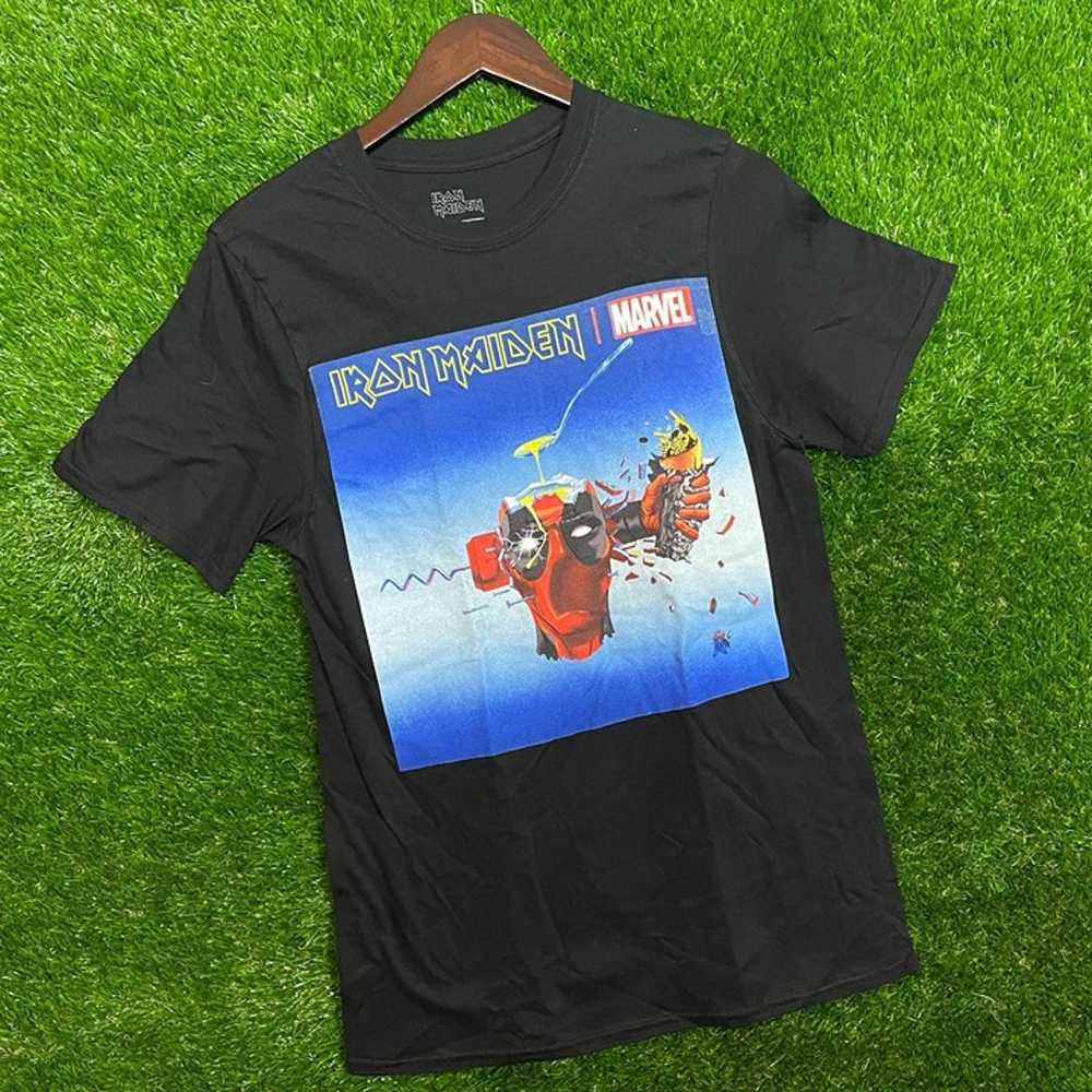 Deadpool iron maiden T-shirt size small - image 4