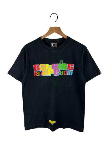 Bape OG Bape Rainbow Logo Print T-Shirt