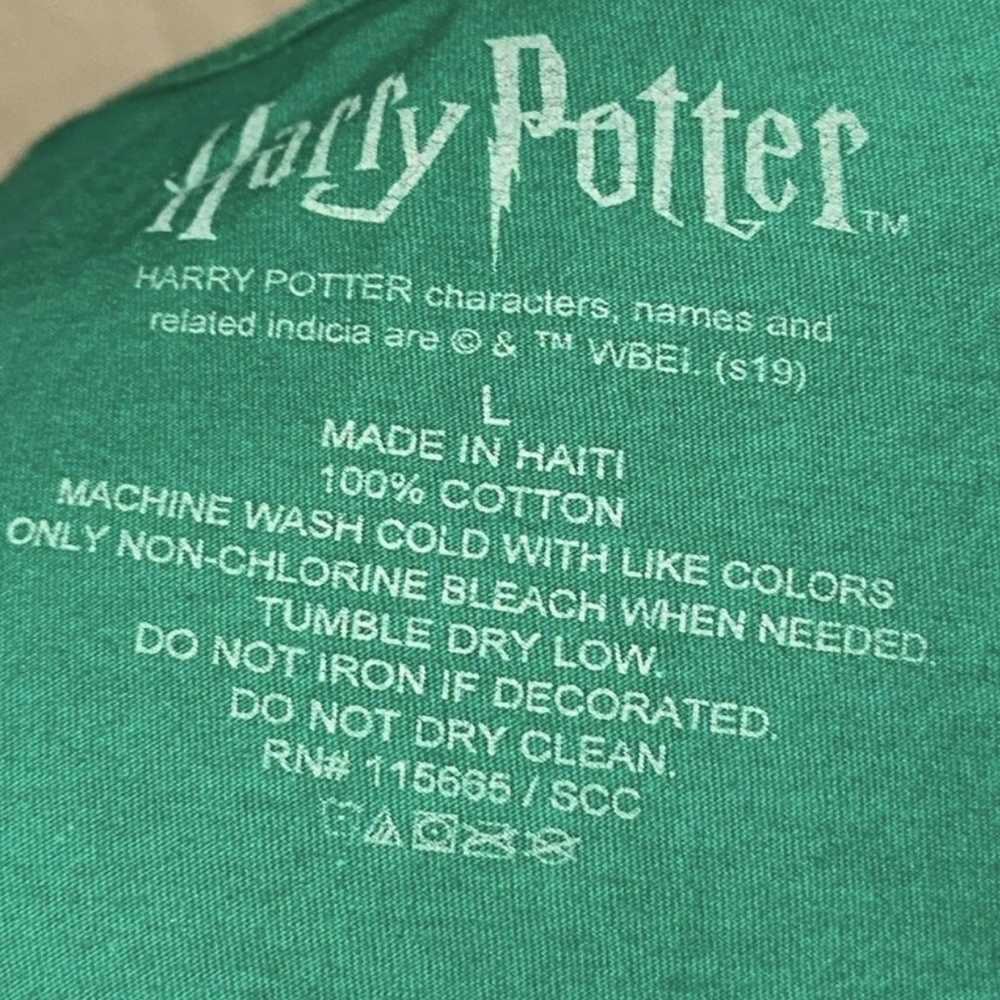 green & gray Harry Potter Slytherin graphic print… - image 3