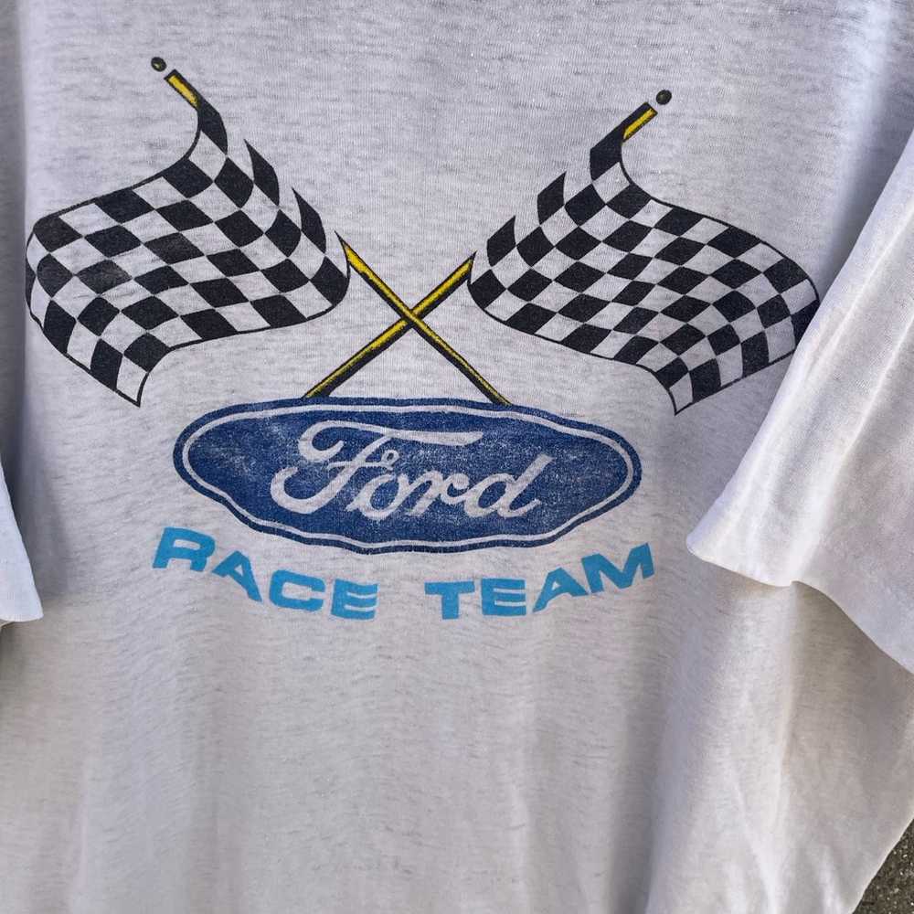 Vintage 90s Ford Racing Tee Single Stitch Size XL - image 2