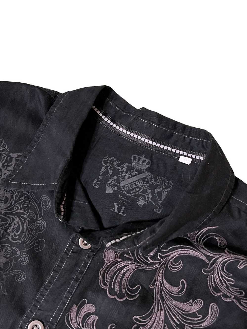 Guess Guess Y2K Goth Punk Button Down - image 5