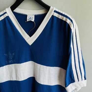 Adidas × Made In Usa × Vintage 70' Adidas V-Neck … - image 1