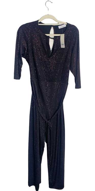 Unknown Black Glitter Jumpsuit UK 18 - image 1