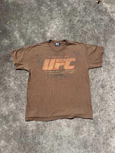 Ufc Vintage Y2K UFC T-shirt Brown Orange