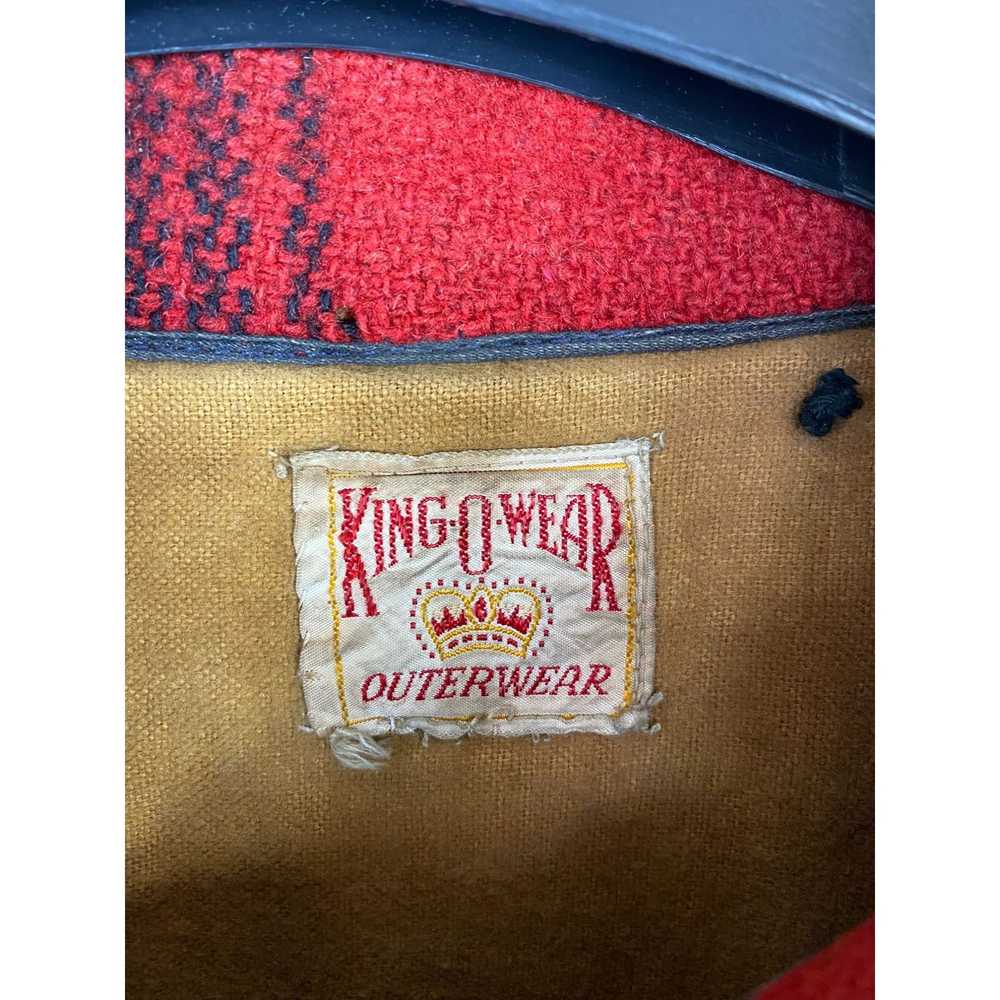 Other × Vintage Vtg King O Wear Plaid Outdoor Woo… - image 3