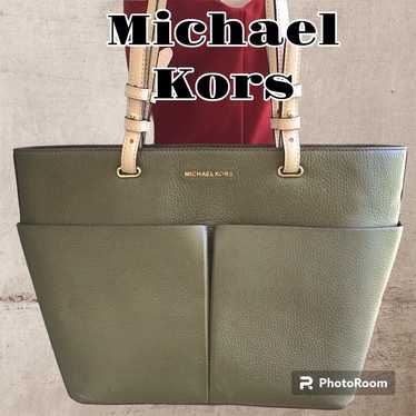 Michael Kors Green Leather Shoulder Bag