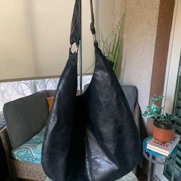HOBO the original hobo leather bag black