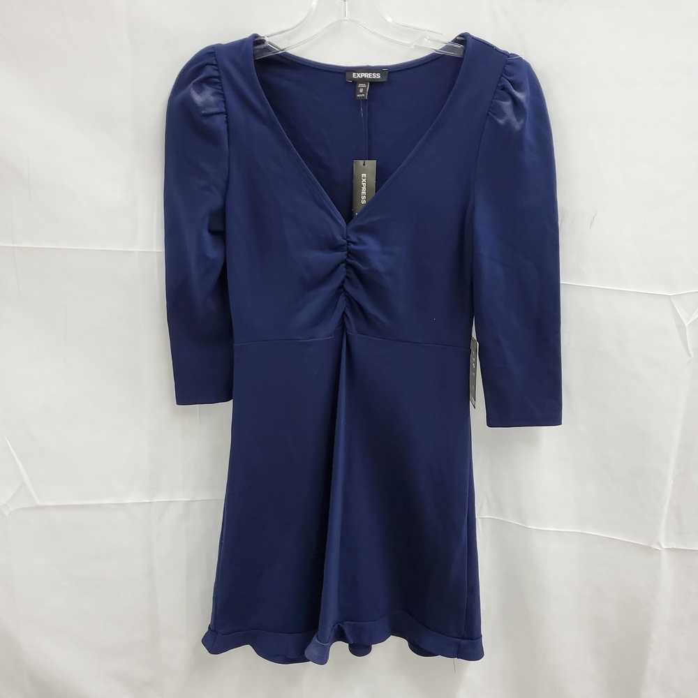 Express Navy V-Neck Dress NWT Women's Petite Size… - image 1