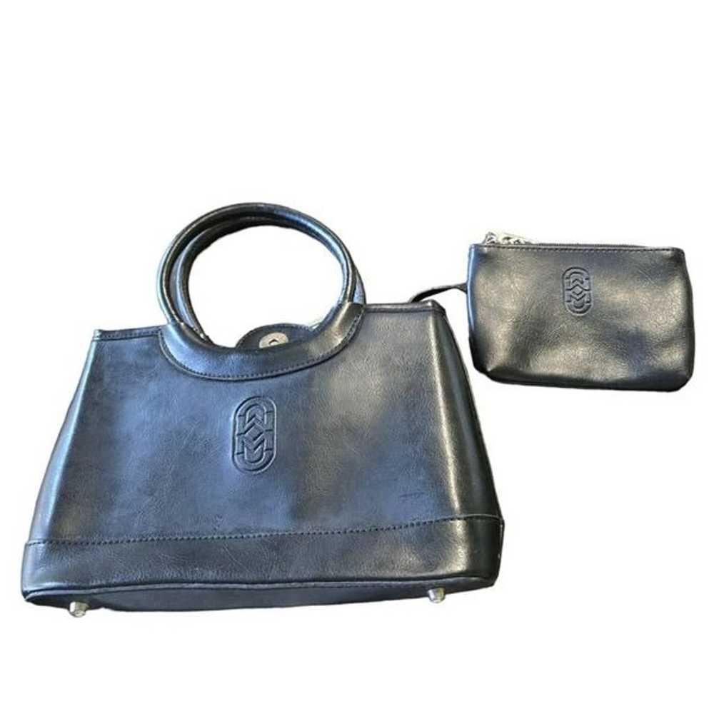 Marino Orlandi Leather Handbag Vintage Detachable… - image 1