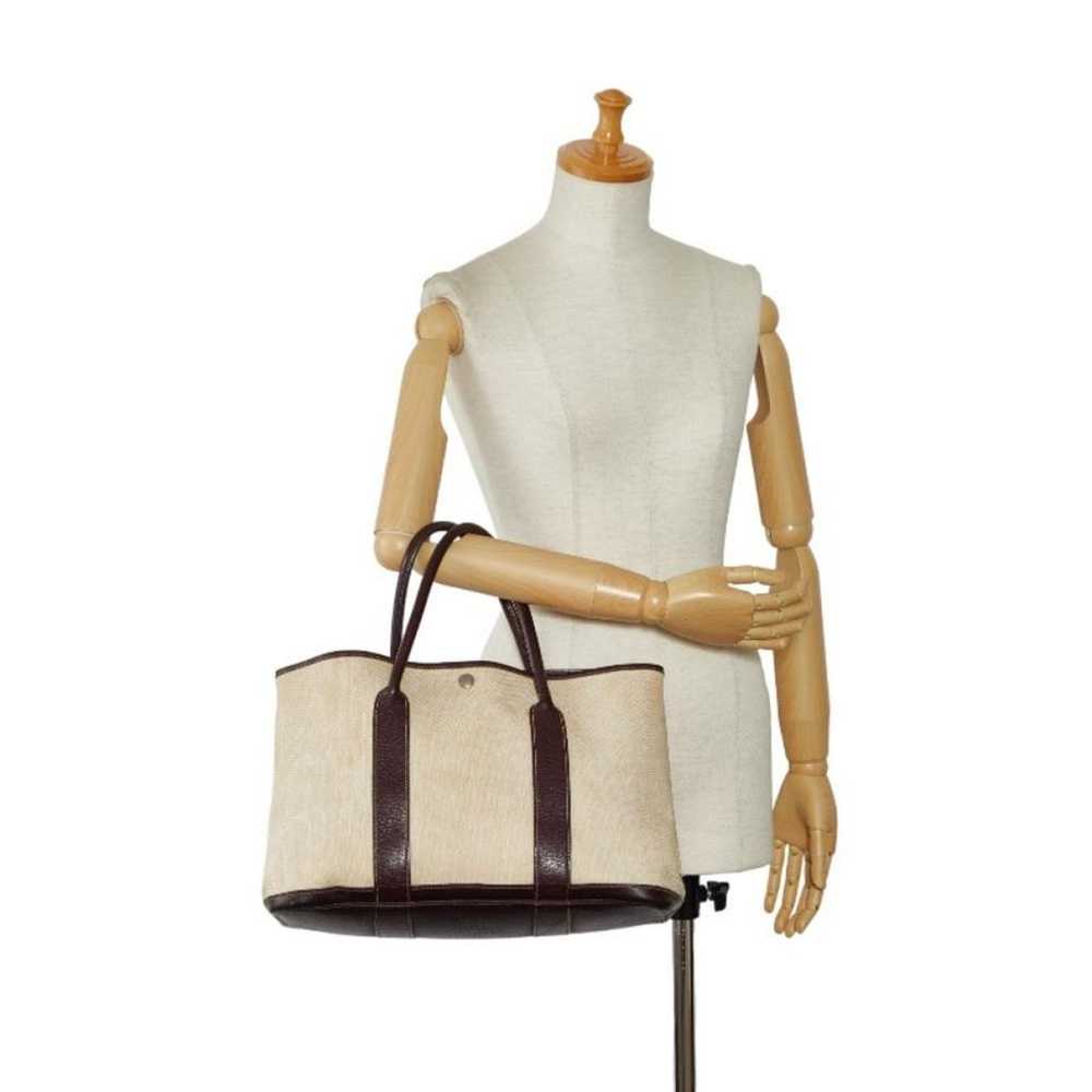 Hermès Garden Party cloth handbag - image 9