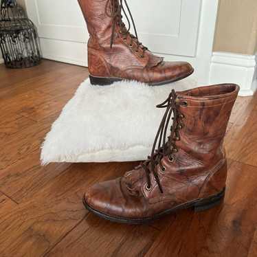 Vintage Justin L0563 Brown Leather Boots