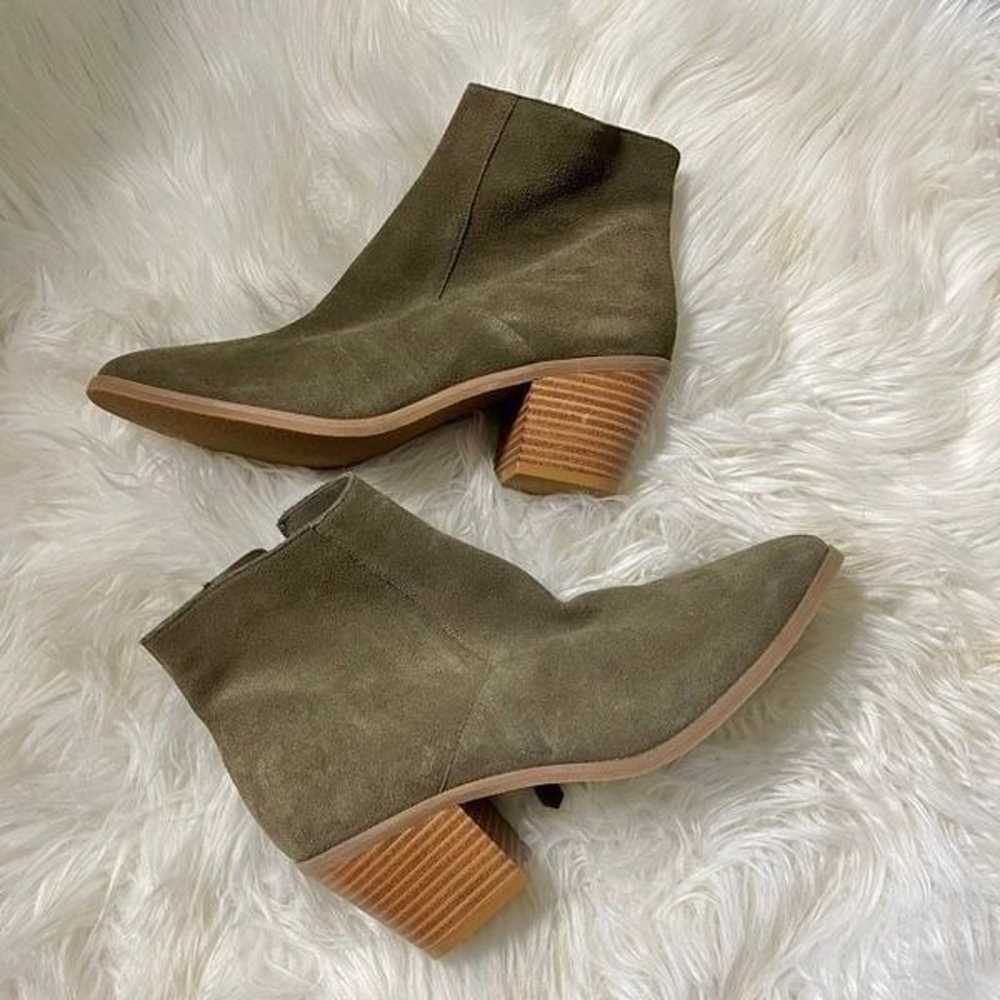 Susina women’s Soft olive green booties size 9 - image 7