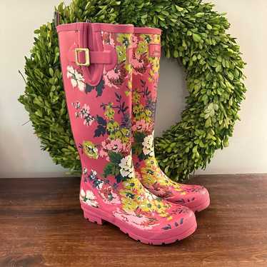 Joules Wellyprint Tall Rain Boots 9