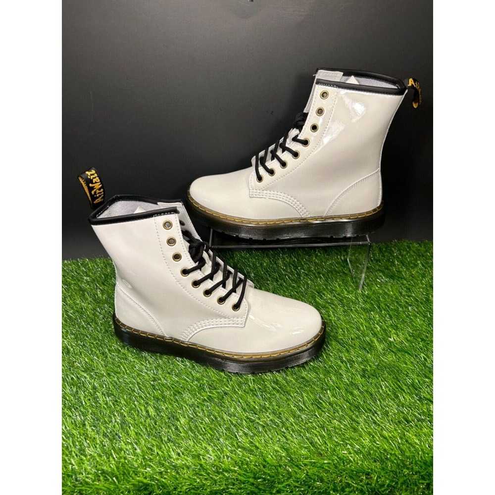 Doc Martens Combat Boots Womens 8 White Leather L… - image 1