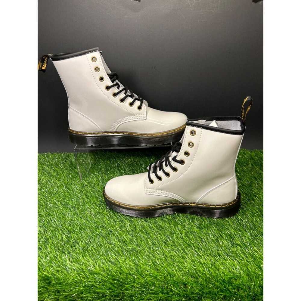 Doc Martens Combat Boots Womens 8 White Leather L… - image 2
